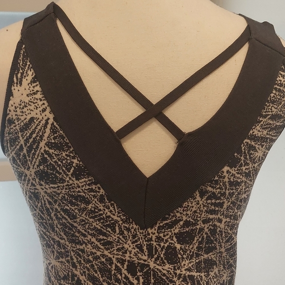 Gray and White Embellished Ruched Bodycon Midi Dress - Picture 7 of 11